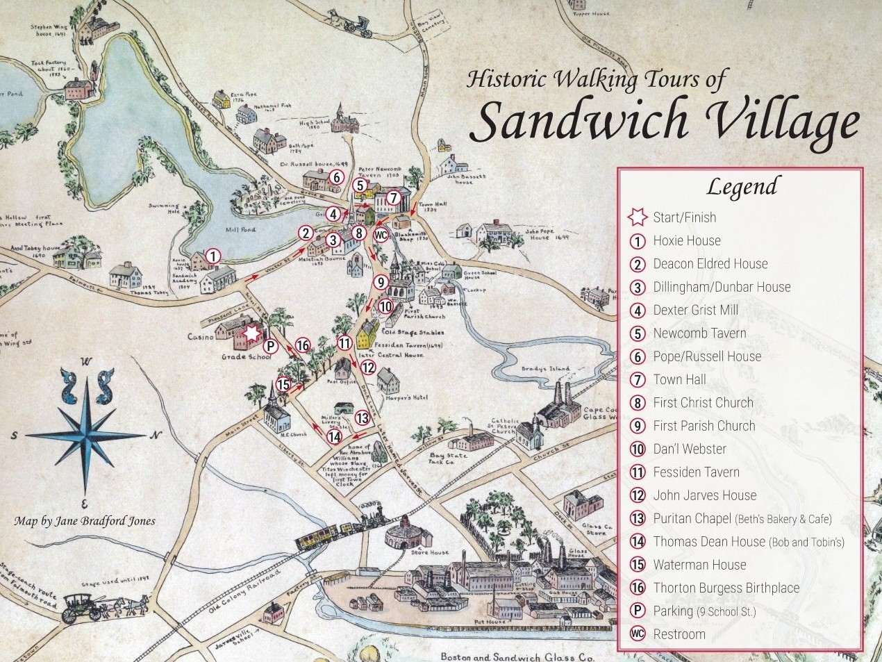 2026 Walking Tour Map